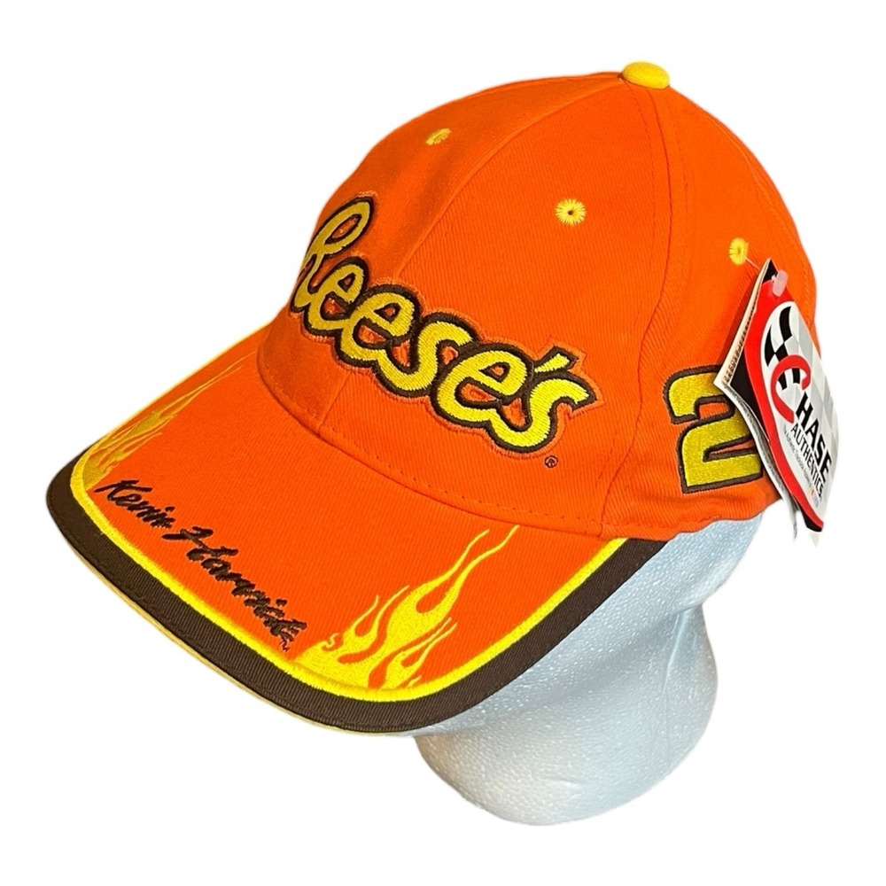 NWT Vintage Kevin Harvick Nascar Resees Peanut Butter Cup Hat Adjustable